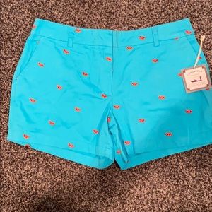 Cambridge watermelon slice mid-rise shorts